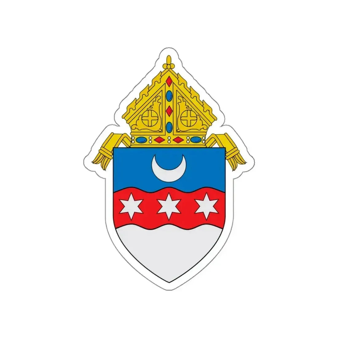 Roman Catholic Archdiocese of Portland in Oregon - STICKER Vinyl Die-Cut Decal White Die-Cut 4 Inch - The Sticker Space