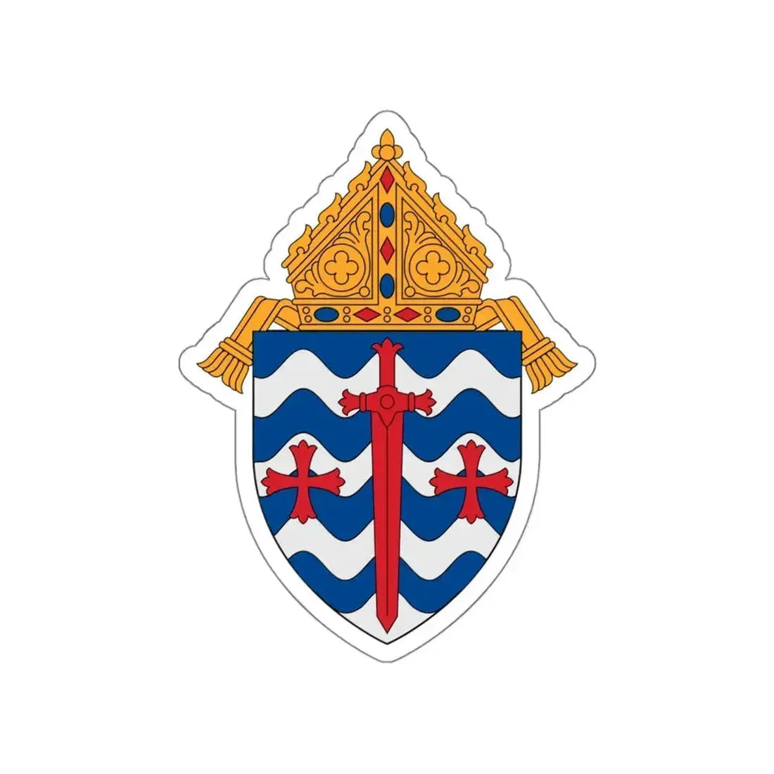 Roman Catholic Archdiocese of Saint Paul and Minneapolis - STICKER Vinyl Die-Cut Decal White Die-Cut 5 Inch - The Sticker Space