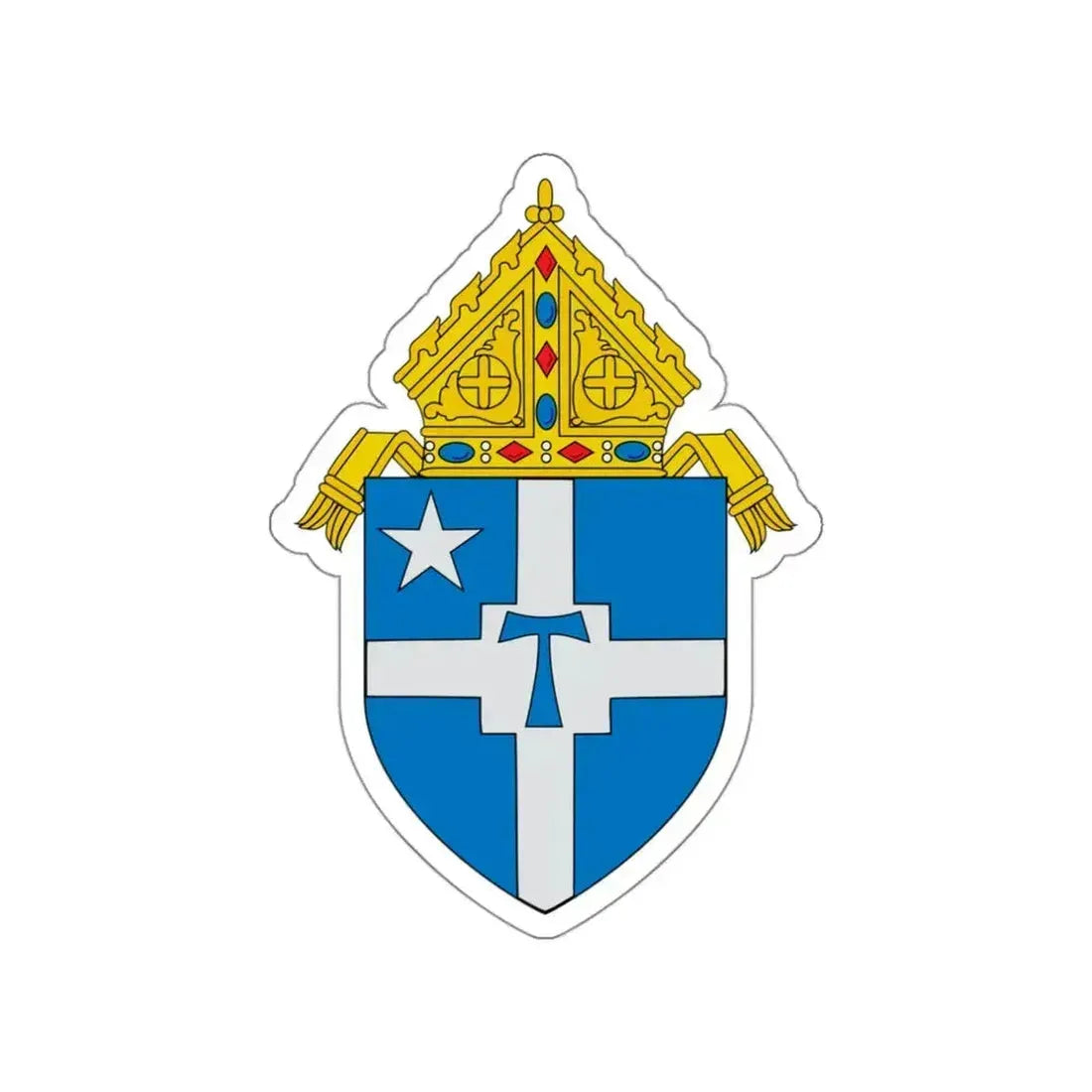 Roman Catholic Archdiocese of San Antonio - STICKER Vinyl Die-Cut Decal White Die-Cut 3 Inch - The Sticker Space