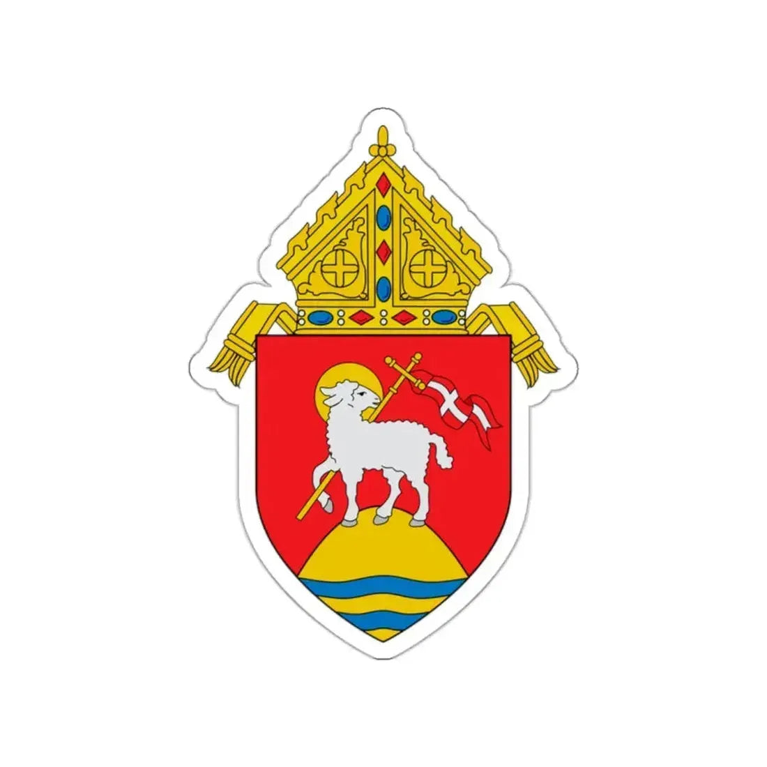 Roman Catholic Archdiocese of San Juan de Puerto Rico - STICKER Vinyl Die-Cut Decal White Die-Cut 2 Inch - The Sticker Space