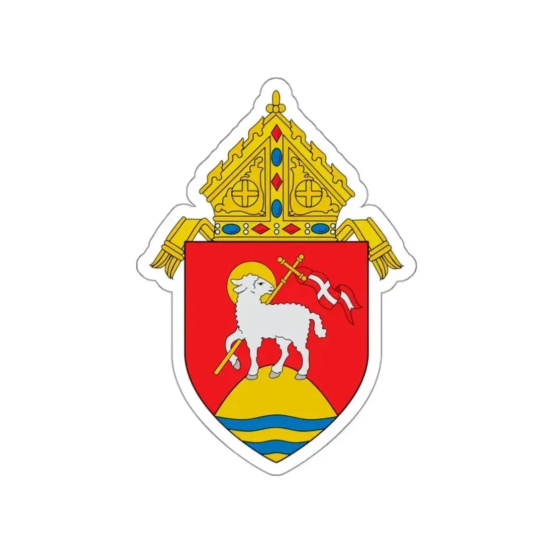 Roman Catholic Archdiocese of San Juan de Puerto Rico - STICKER Vinyl Die-Cut Decal White Die-Cut 3 Inch - The Sticker Space