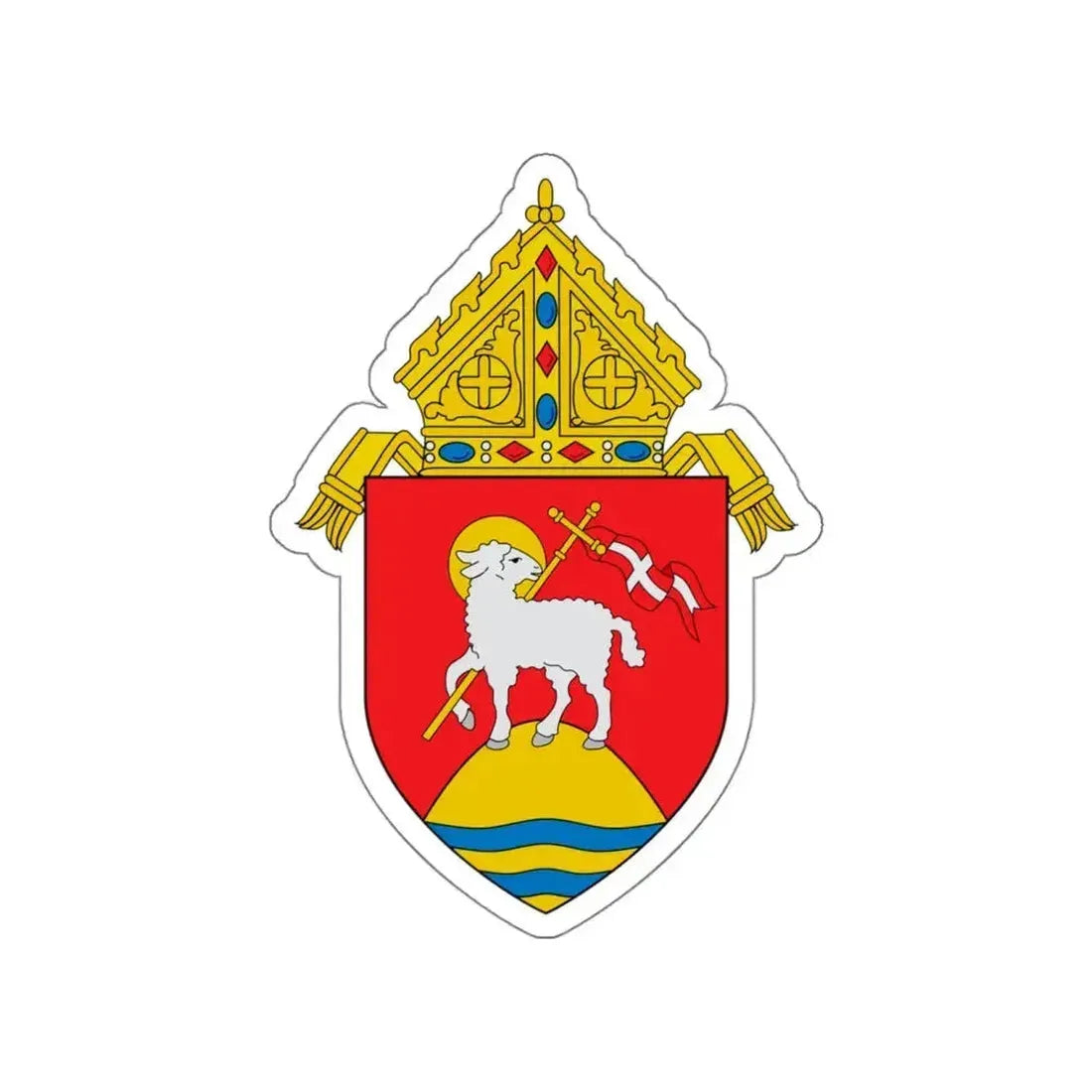 Roman Catholic Archdiocese of San Juan de Puerto Rico - STICKER Vinyl Die-Cut Decal White Die-Cut 6 Inch - The Sticker Space
