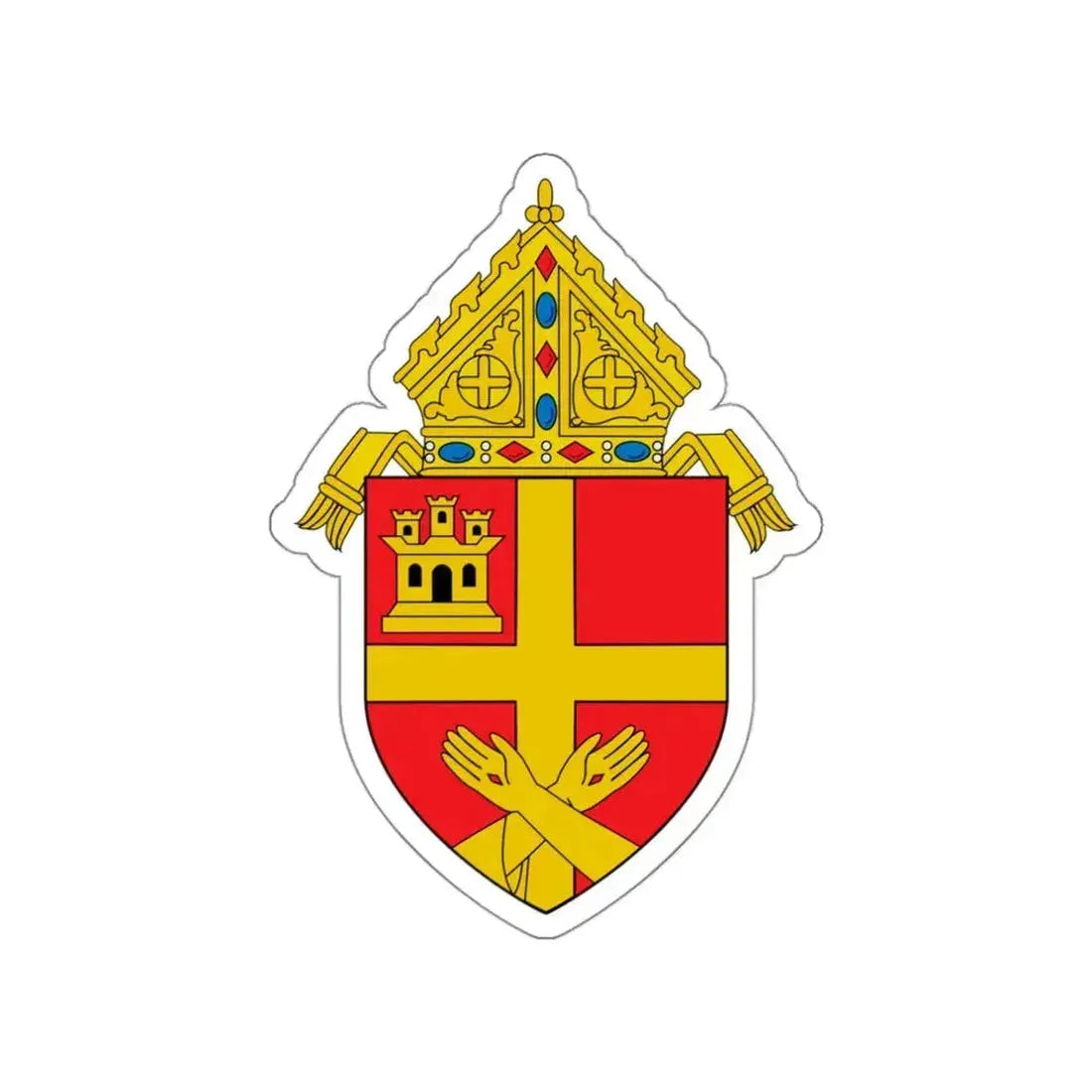 Roman Catholic Archdiocese of Santa Fe - STICKER Vinyl Die-Cut Decal White Die-Cut 3 Inch - The Sticker Space