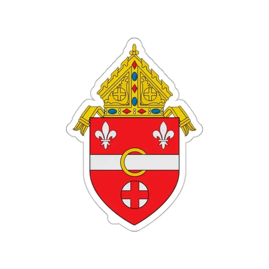 Roman Catholic Diocese of Allentown - STICKER Vinyl Die-Cut Decal White Die-Cut 2 Inch - The Sticker Space