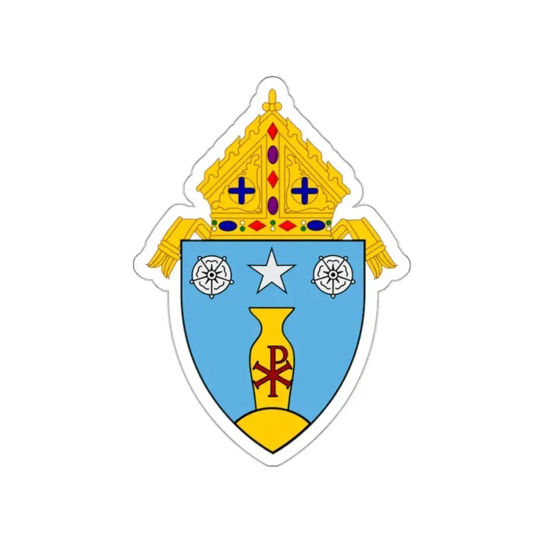 Roman Catholic Diocese of Beaumont - STICKER Vinyl Die-Cut Decal White Die-Cut 2 Inch - The Sticker Space