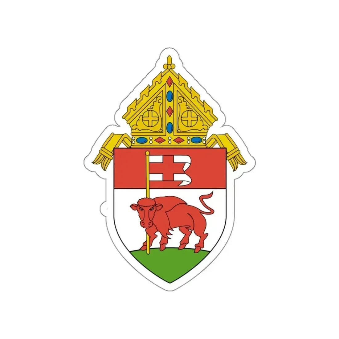 Roman Catholic Diocese of Buffalo - STICKER Vinyl Die-Cut Decal White Die-Cut 3 Inch - The Sticker Space