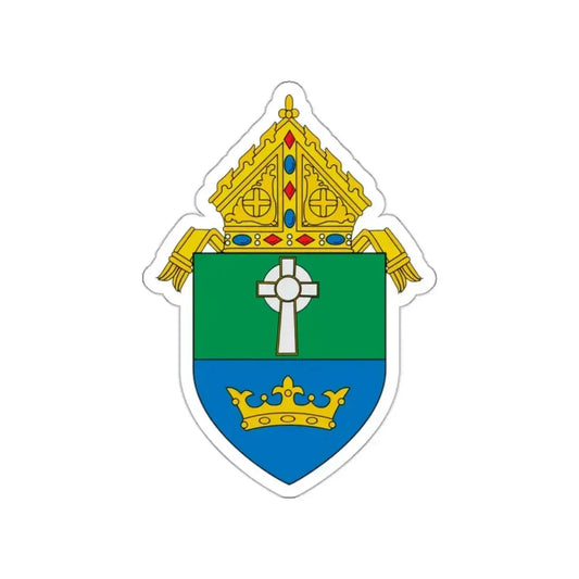Roman Catholic Diocese of Charlotte - STICKER Vinyl Die-Cut Decal White Die-Cut 2 Inch - The Sticker Space