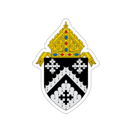 Roman Catholic Diocese of Cleveland - STICKER Vinyl Die-Cut Decal-White-The Sticker Space