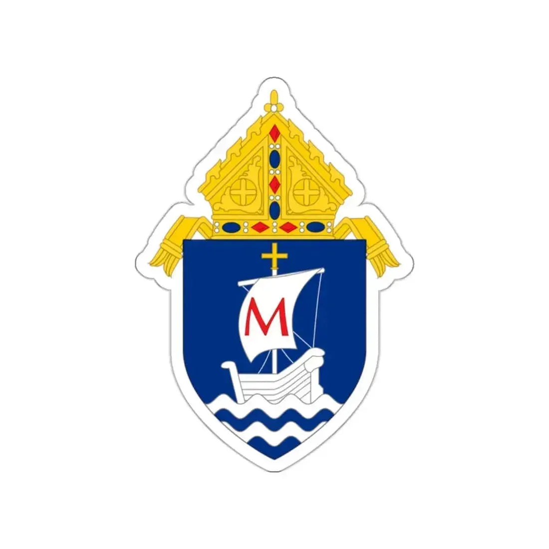 Roman Catholic Diocese of Columbus - STICKER Vinyl Die-Cut Decal White Die-Cut 2 Inch - The Sticker Space