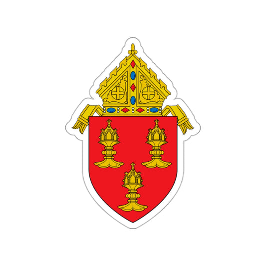 Roman Catholic Diocese of Corpus Christi - STICKER Vinyl Die-Cut Decal-White-The Sticker Space