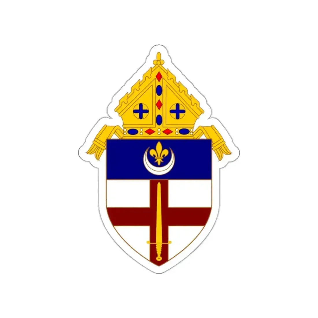 Roman Catholic Diocese of Covington - STICKER Vinyl Die-Cut Decal White Die-Cut 2 Inch - The Sticker Space