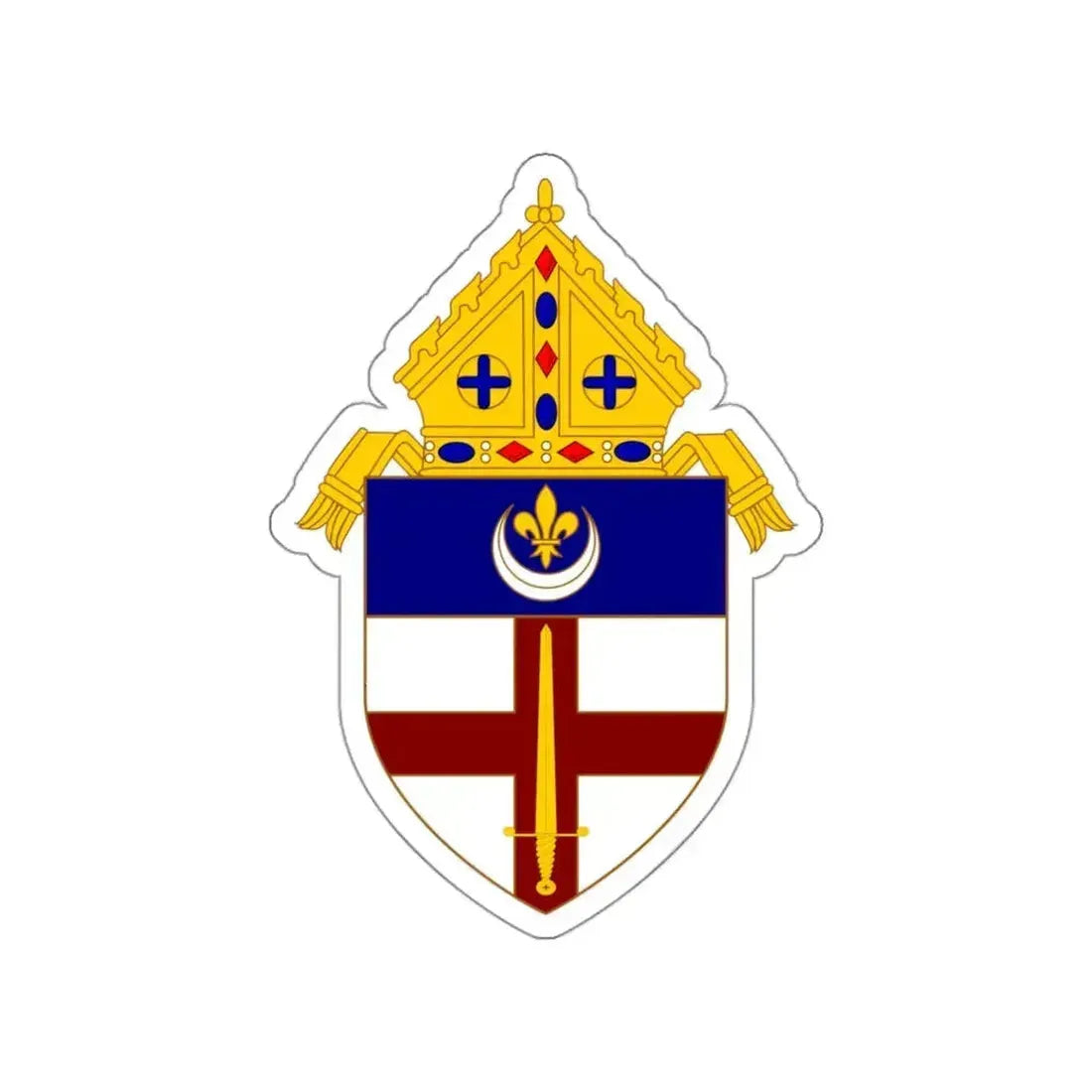 Roman Catholic Diocese of Covington - STICKER Vinyl Die-Cut Decal White Die-Cut 3 Inch - The Sticker Space