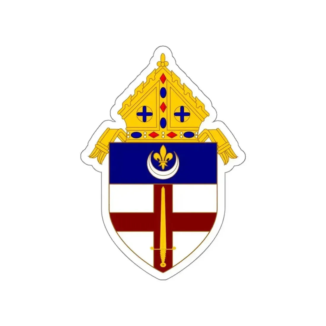 Roman Catholic Diocese of Covington - STICKER Vinyl Die-Cut Decal White Die-Cut 5 Inch - The Sticker Space