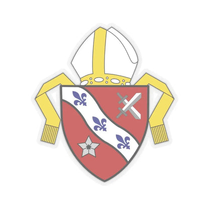Roman Catholic Diocese of Dallas - STICKER Vinyl Kiss-Cut Decal 4 Inch Transparent - The Sticker Space