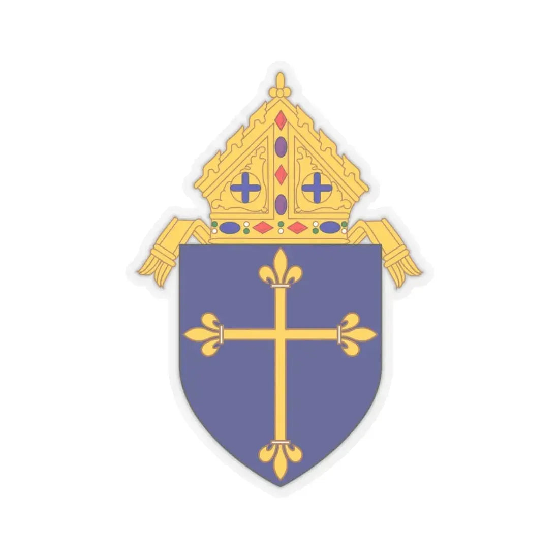 Roman Catholic Diocese of Duluth - STICKER Vinyl Kiss-Cut Decal 3 Inch Transparent - The Sticker Space