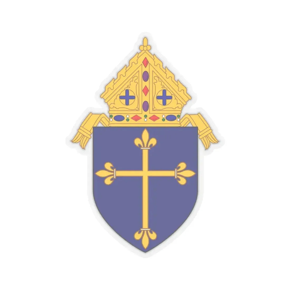 Roman Catholic Diocese of Duluth - STICKER Vinyl Kiss-Cut Decal 4 Inch Transparent - The Sticker Space