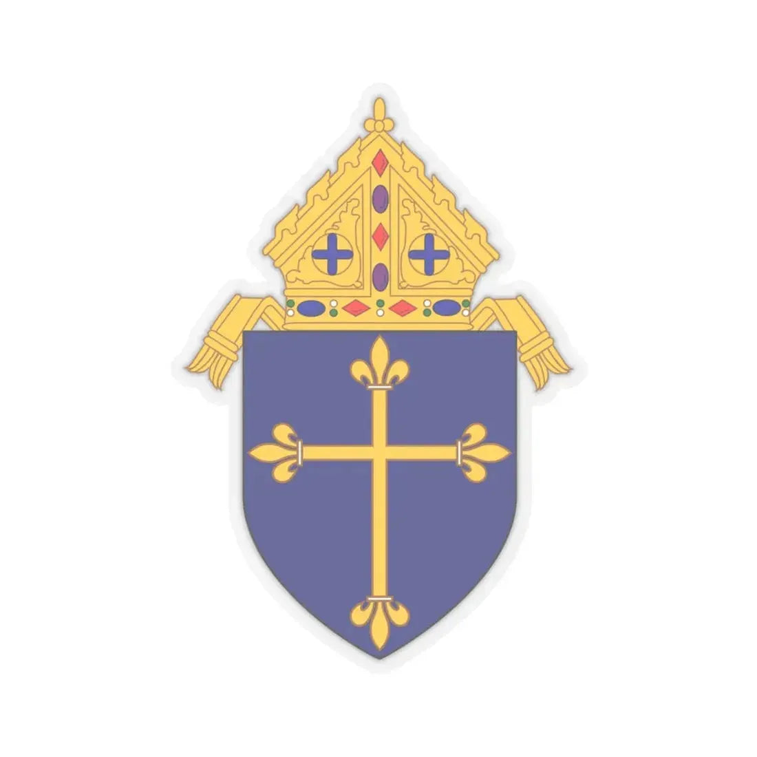 Roman Catholic Diocese of Duluth - STICKER Vinyl Kiss-Cut Decal 6 Inch Transparent - The Sticker Space