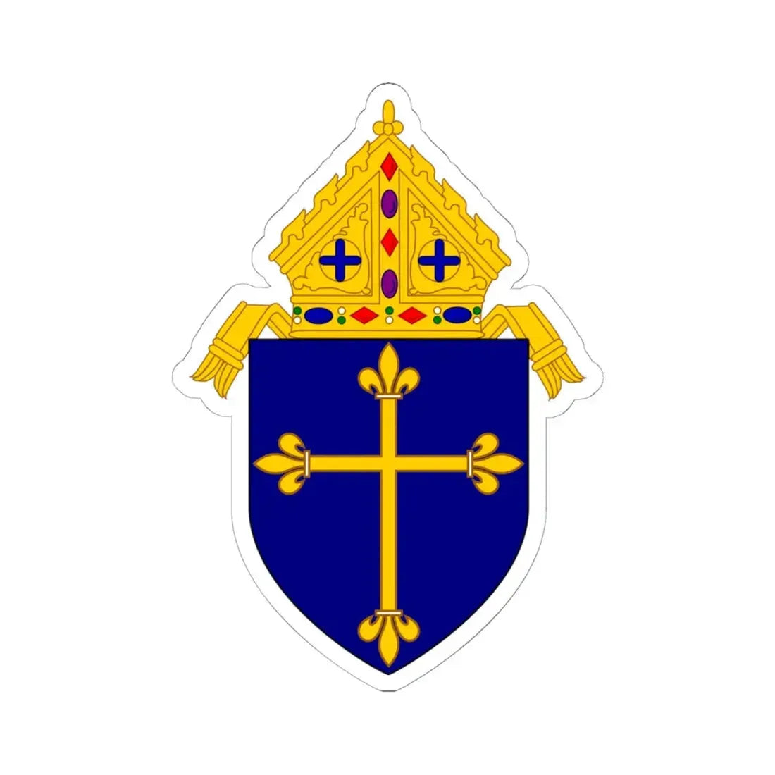 Roman Catholic Diocese of Duluth - STICKER Vinyl Kiss-Cut Decal 6 Inch White - The Sticker Space