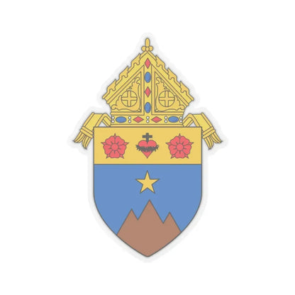 Roman Catholic Diocese of Fairbanks - STICKER Vinyl Kiss-Cut Decal 2 Inch Transparent - The Sticker Space
