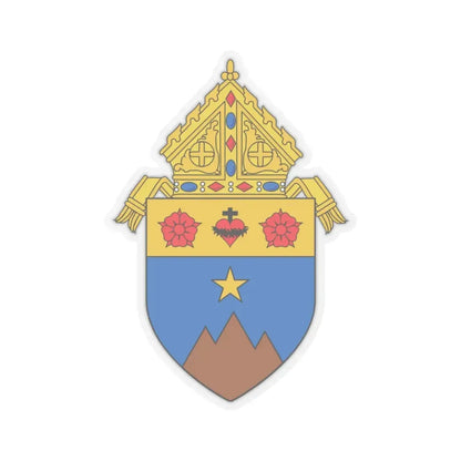 Roman Catholic Diocese of Fairbanks - STICKER Vinyl Kiss-Cut Decal 3 Inch Transparent - The Sticker Space