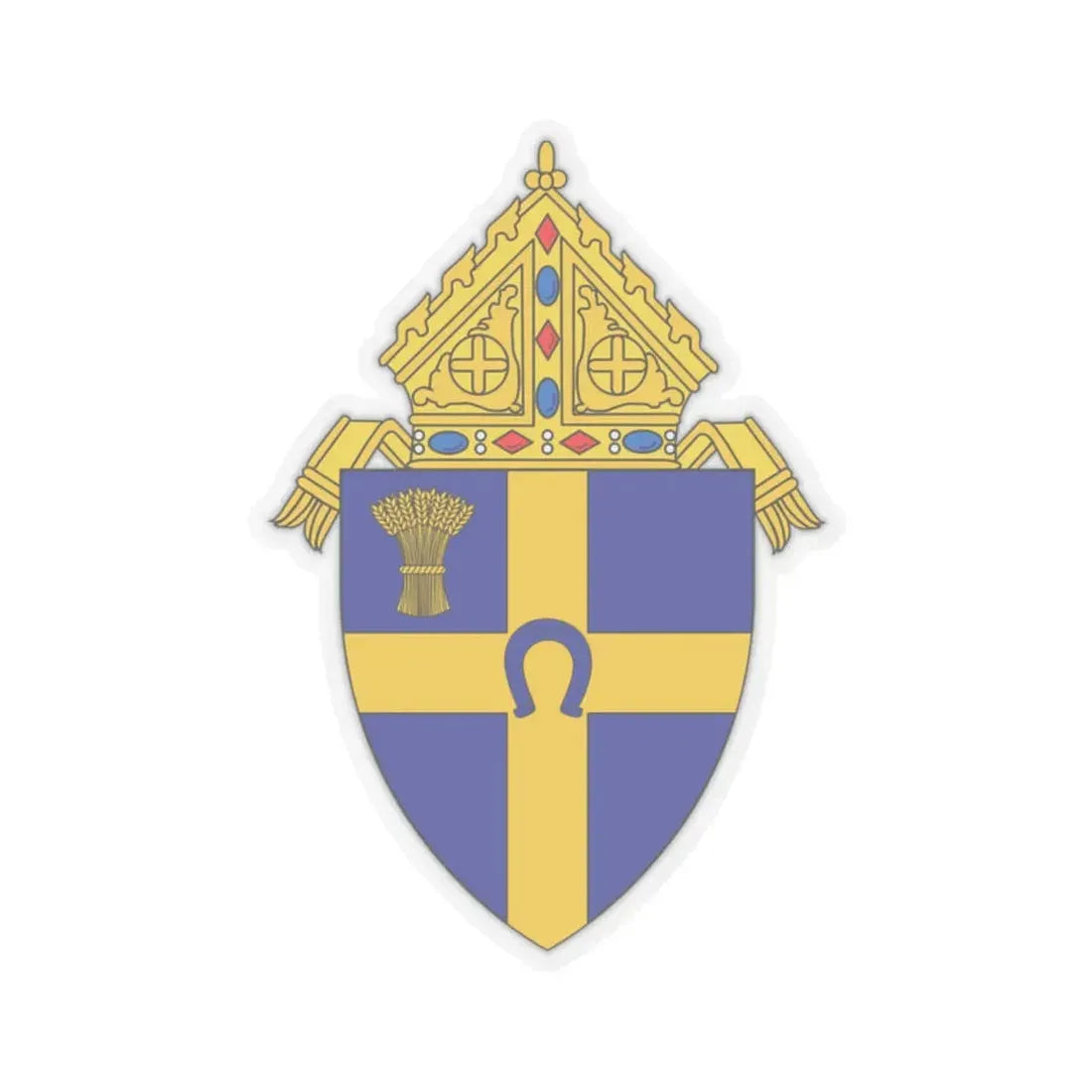 Roman Catholic Diocese of Fargo - STICKER Vinyl Kiss-Cut Decal 2 Inch Transparent - The Sticker Space