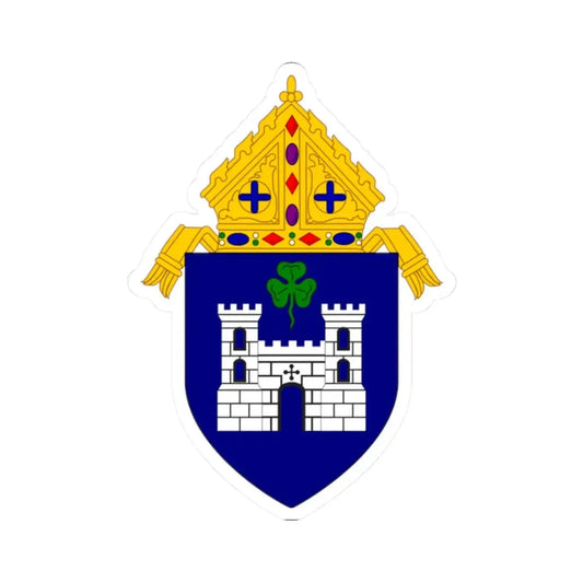 Roman Catholic Diocese of Fort Worth - STICKER Vinyl Kiss-Cut Decal 2 Inch White - The Sticker Space