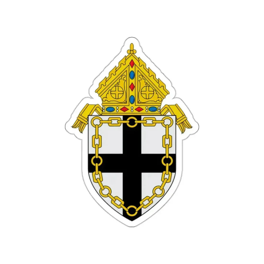 Roman Catholic Diocese of Fresno - STICKER Vinyl Die-Cut Decal White Die-Cut 2 Inch - The Sticker Space
