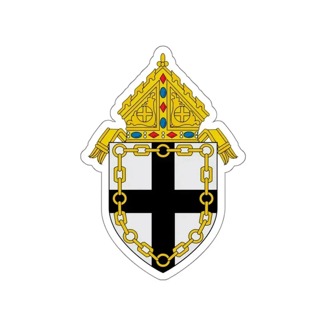 Roman Catholic Diocese of Fresno - STICKER Vinyl Die-Cut Decal White Die-Cut 5 Inch - The Sticker Space