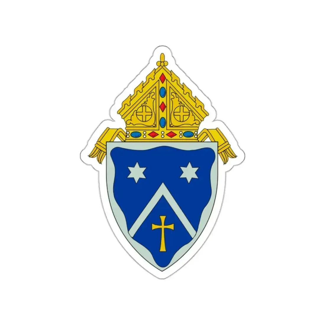 Roman Catholic Diocese of Gaylord - STICKER Vinyl Die-Cut Decal White Die-Cut 2 Inch - The Sticker Space