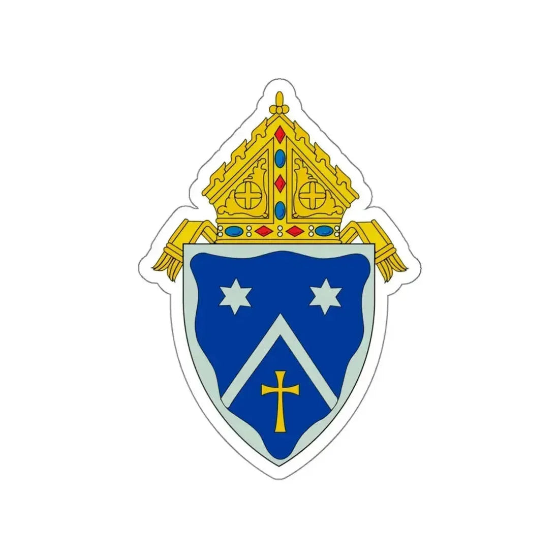 Roman Catholic Diocese of Gaylord - STICKER Vinyl Die-Cut Decal White Die-Cut 4 Inch - The Sticker Space