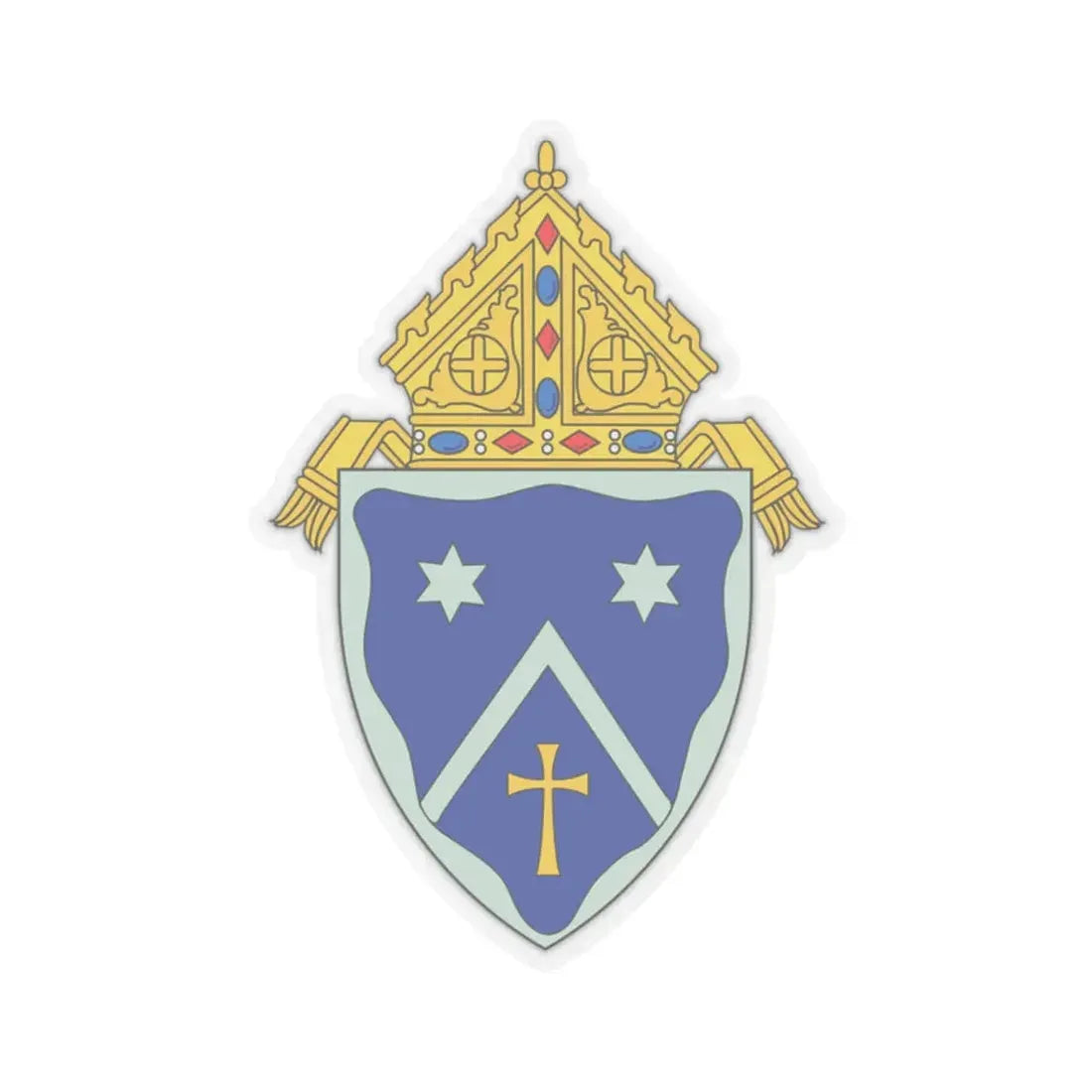 Roman Catholic Diocese of Gaylord - STICKER Vinyl Kiss-Cut Decal 2 Inch Transparent - The Sticker Space