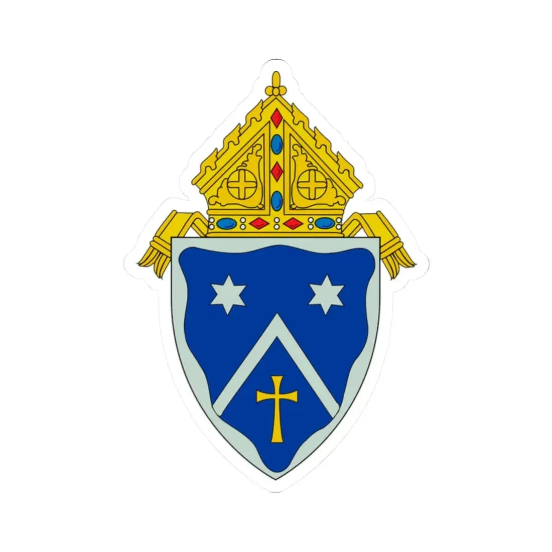 Roman Catholic Diocese of Gaylord - STICKER Vinyl Kiss-Cut Decal 2 Inch White - The Sticker Space