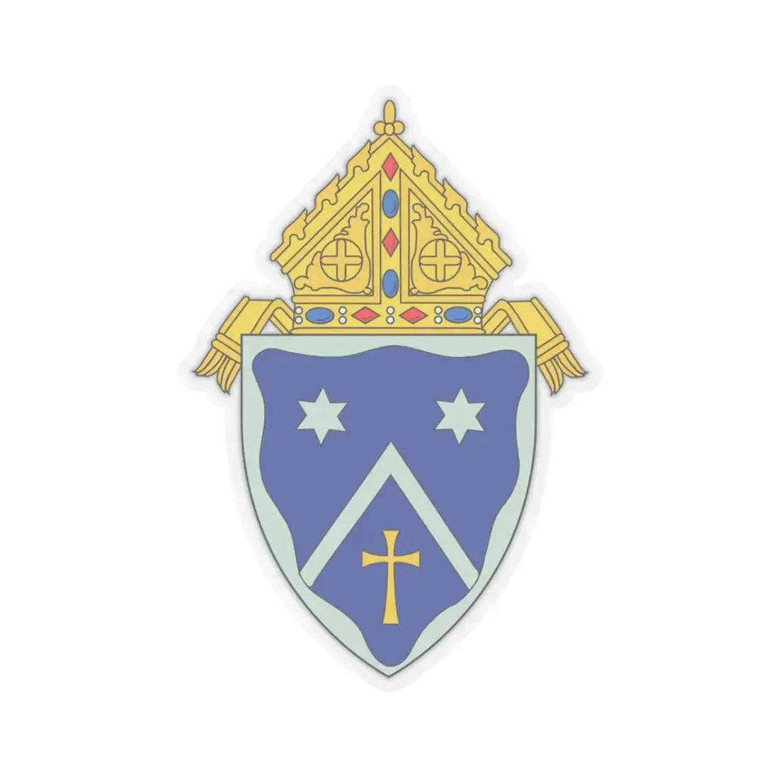 Roman Catholic Diocese of Gaylord - STICKER Vinyl Kiss-Cut Decal 3 Inch Transparent - The Sticker Space
