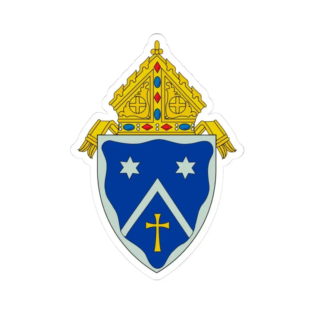 Roman Catholic Diocese of Gaylord - STICKER Vinyl Kiss-Cut Decal 3 Inch White - The Sticker Space