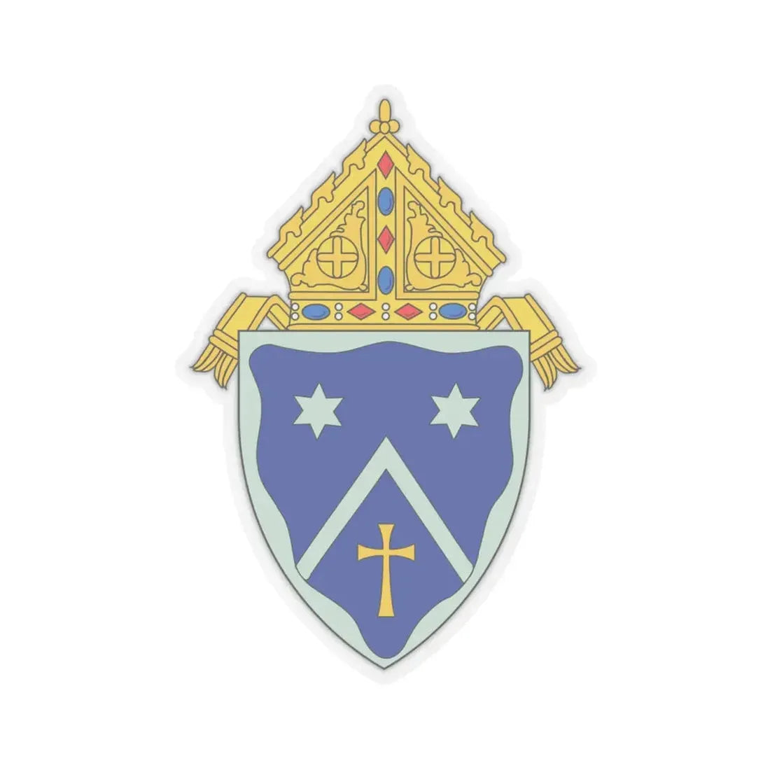 Roman Catholic Diocese of Gaylord - STICKER Vinyl Kiss-Cut Decal 4 Inch Transparent - The Sticker Space