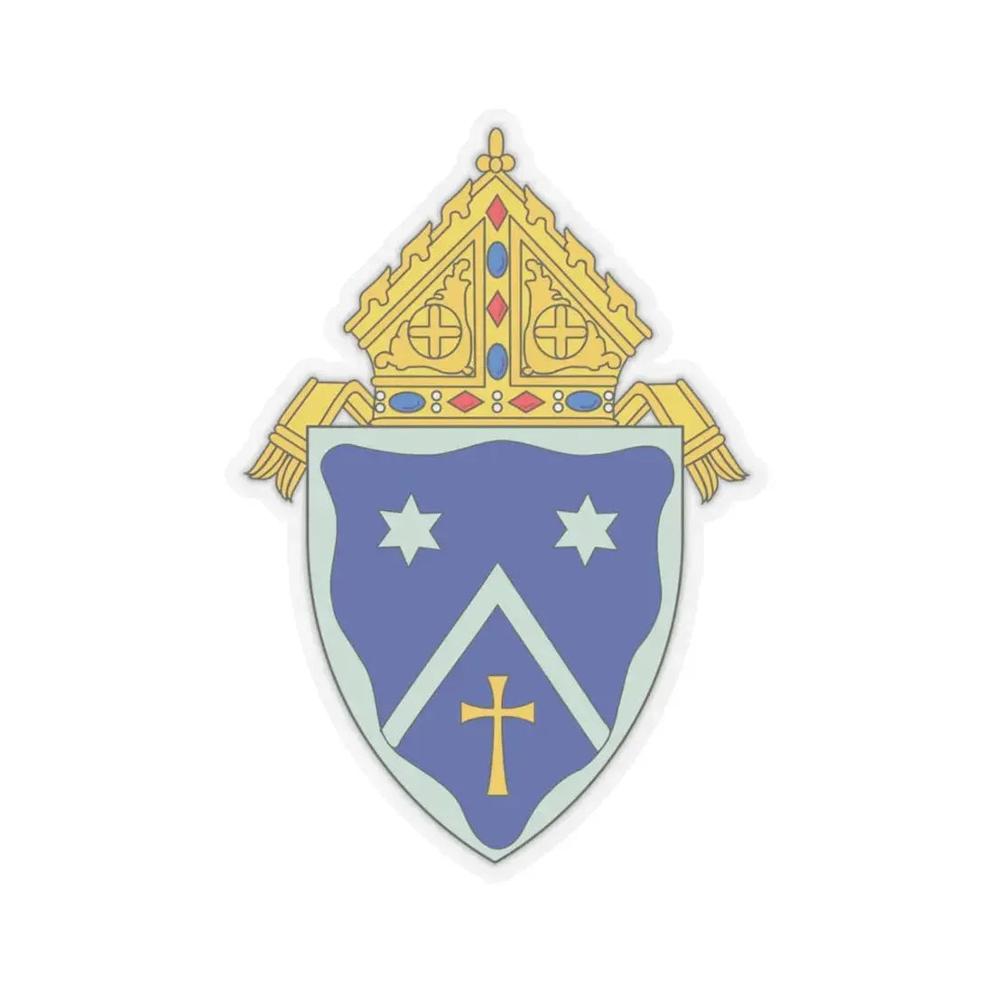 Roman Catholic Diocese of Gaylord - STICKER Vinyl Kiss-Cut Decal 6 Inch Transparent - The Sticker Space
