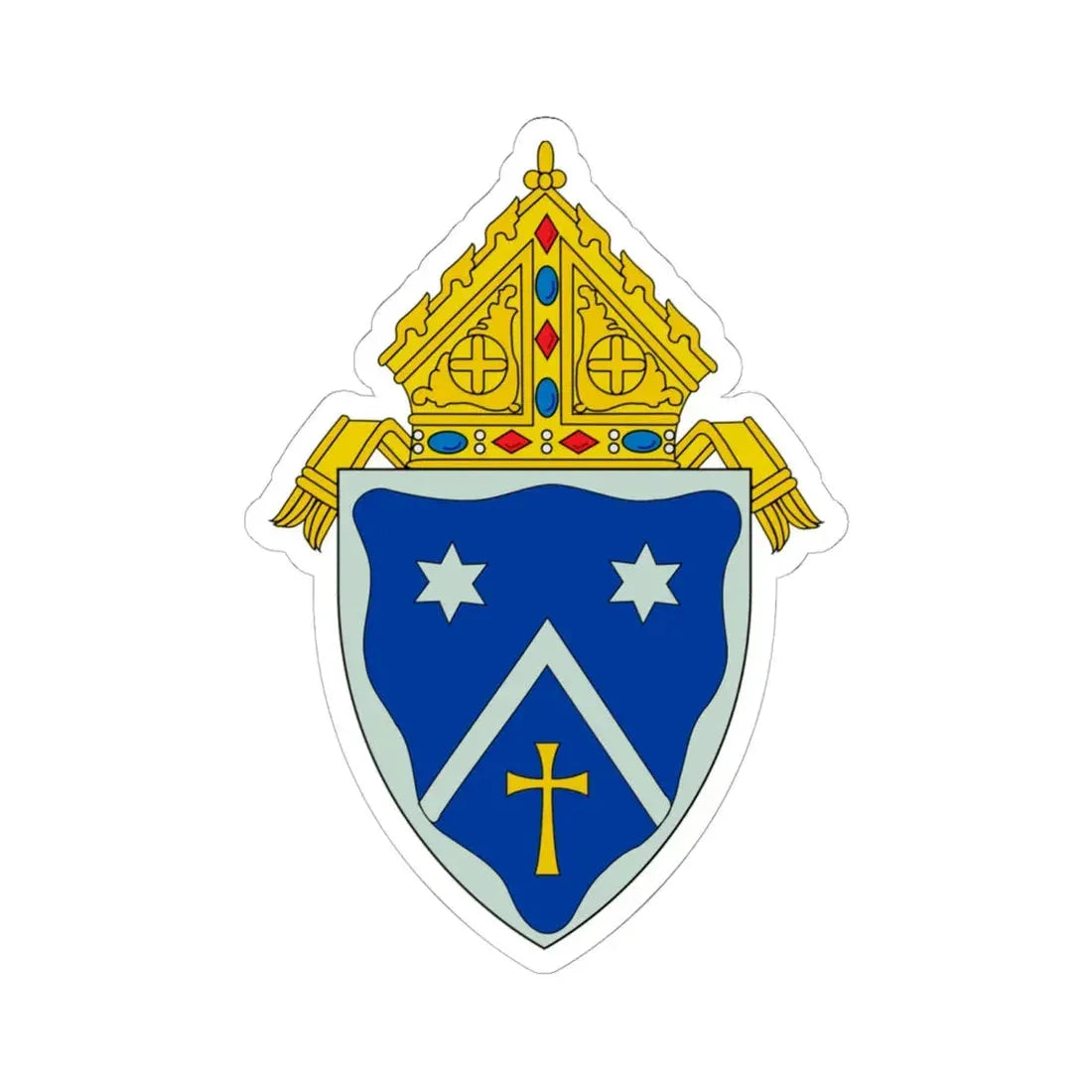 Roman Catholic Diocese of Gaylord - STICKER Vinyl Kiss-Cut Decal 6 Inch White - The Sticker Space