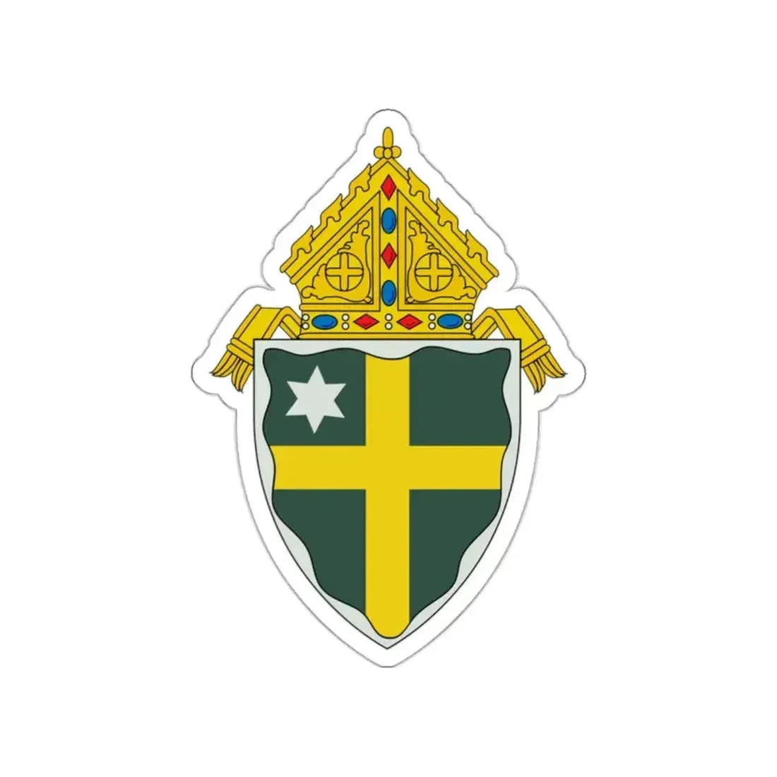 Roman Catholic Diocese of Grand Island - STICKER Vinyl Die-Cut Decal White Die-Cut 2 Inch - The Sticker Space