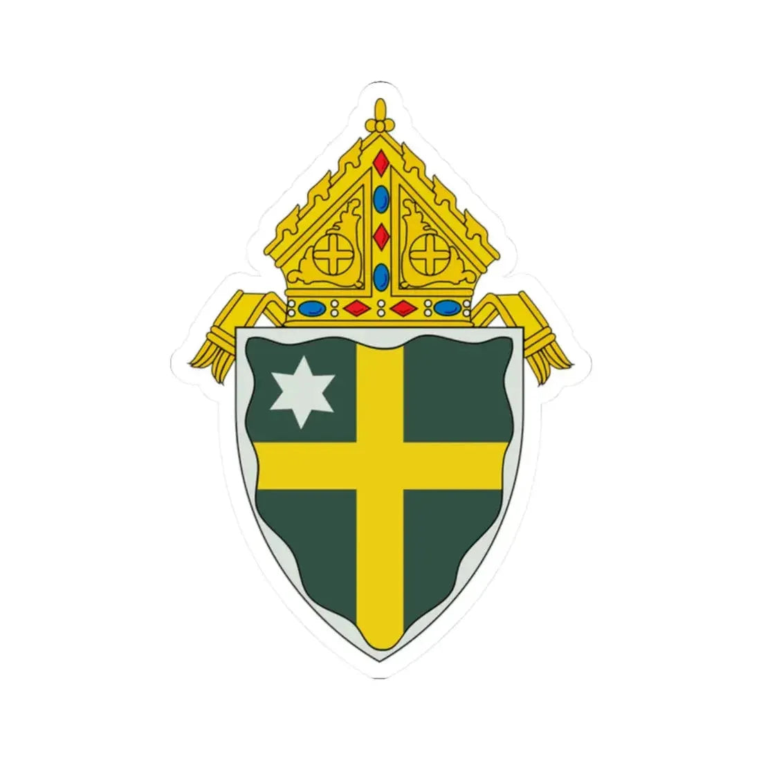 Roman Catholic Diocese of Grand Island - STICKER Vinyl Kiss-Cut Decal 2 Inch White - The Sticker Space