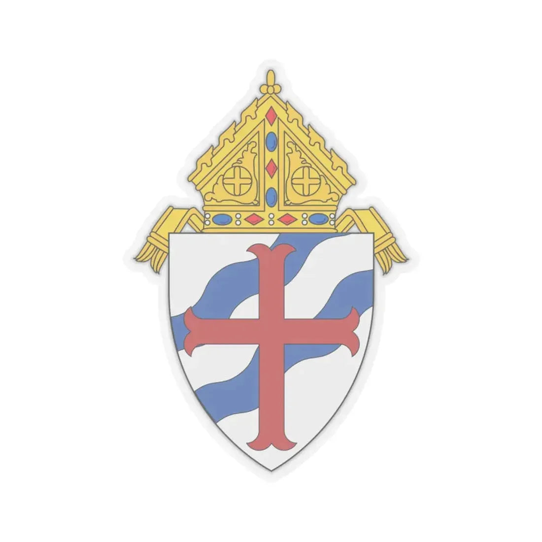 Roman Catholic Diocese of Grand Rapids - STICKER Vinyl Kiss-Cut Decal 6 Inch Transparent - The Sticker Space