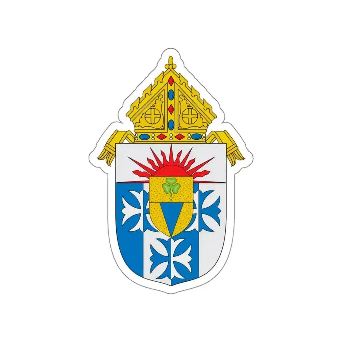 Roman Catholic Diocese of Great Falls Billings - STICKER Vinyl Die-Cut Decal White Die-Cut 3 Inch - The Sticker Space