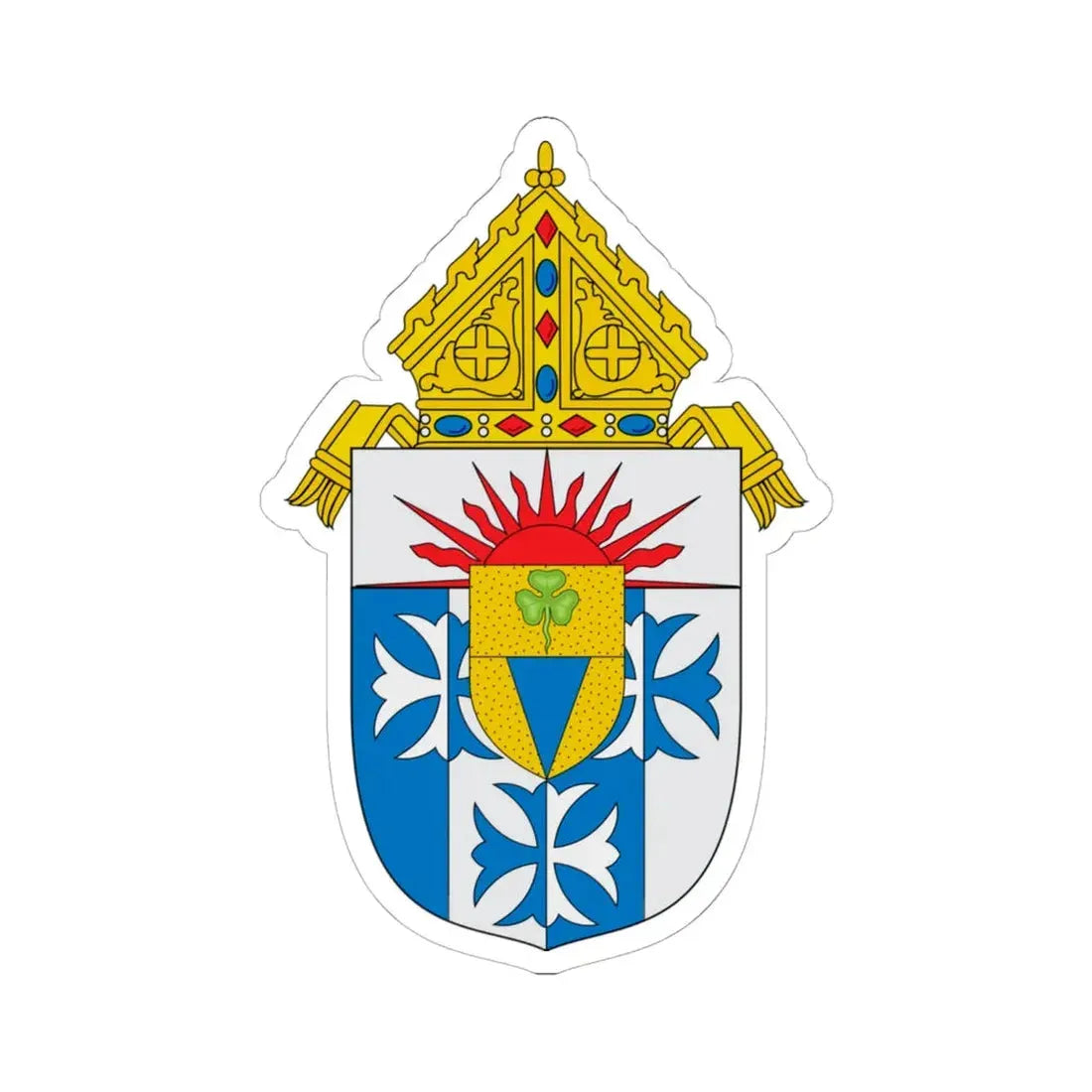 Roman Catholic Diocese of Great Falls Billings - STICKER Vinyl Kiss-Cut Decal 6 Inch White - The Sticker Space