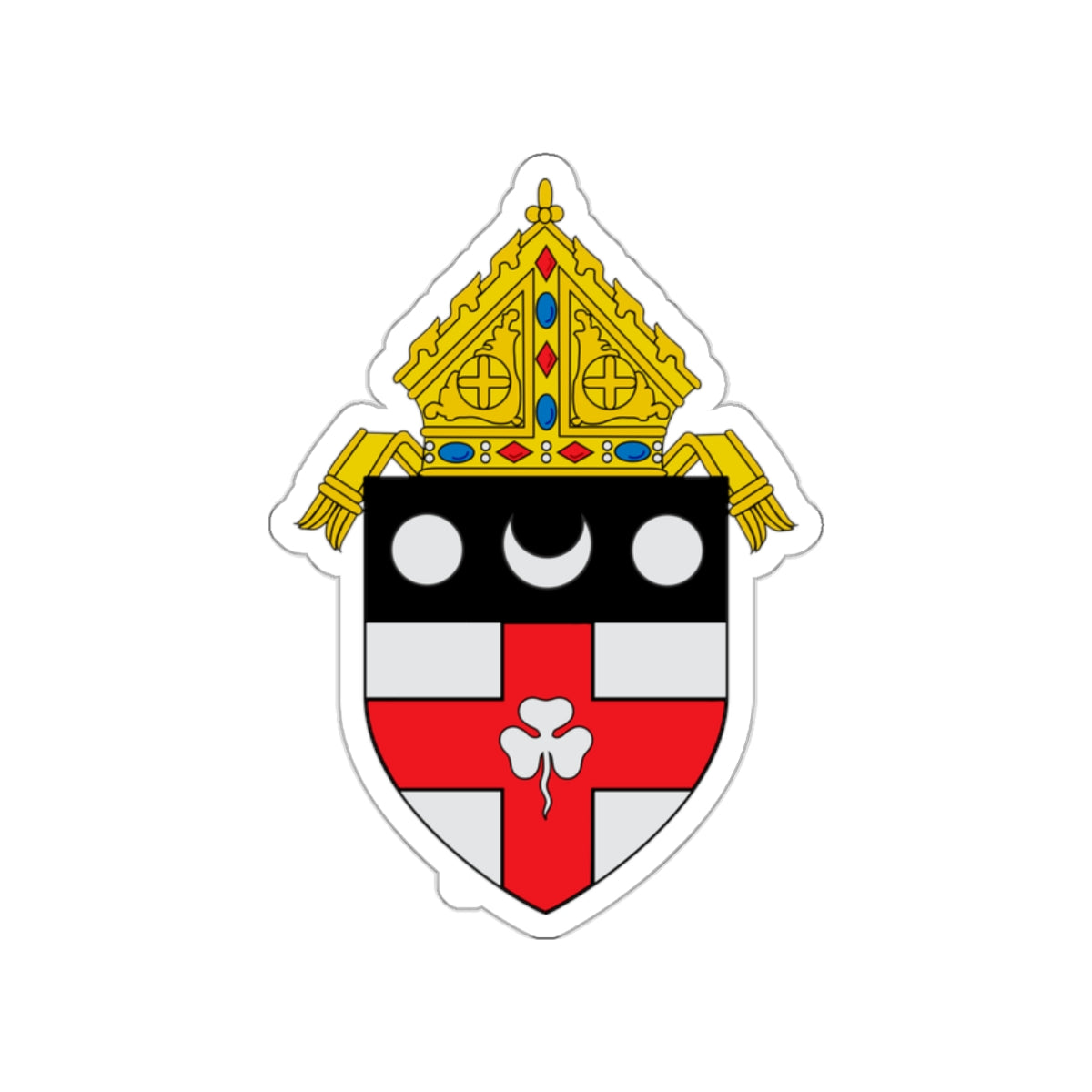 Roman Catholic Diocese of Harrisburg - STICKER Vinyl Die-Cut Decal-White-The Sticker Space