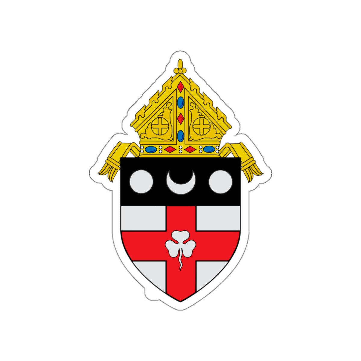 Roman Catholic Diocese of Harrisburg - STICKER Vinyl Die-Cut Decal-White-The Sticker Space