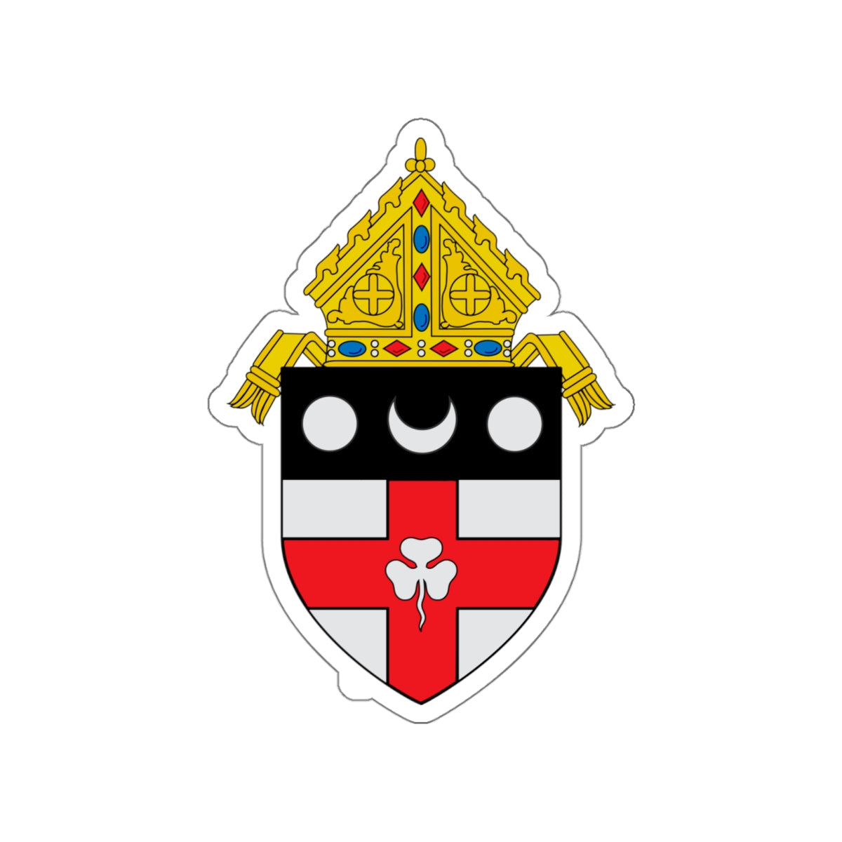 Roman Catholic Diocese of Harrisburg - STICKER Vinyl Die-Cut Decal-White-The Sticker Space