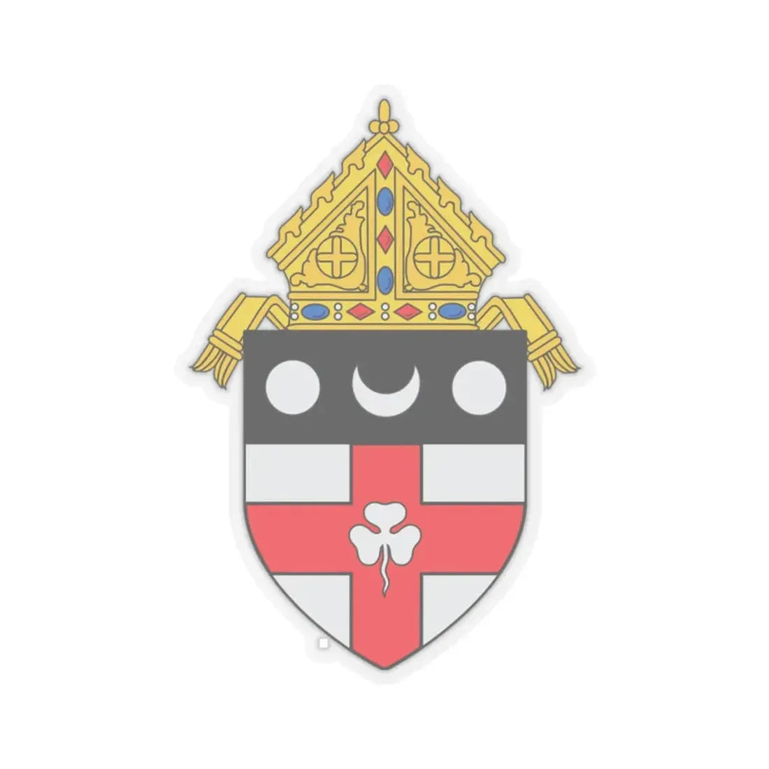 Roman Catholic Diocese of Harrisburg - STICKER Vinyl Kiss-Cut Decal 2 Inch Transparent - The Sticker Space