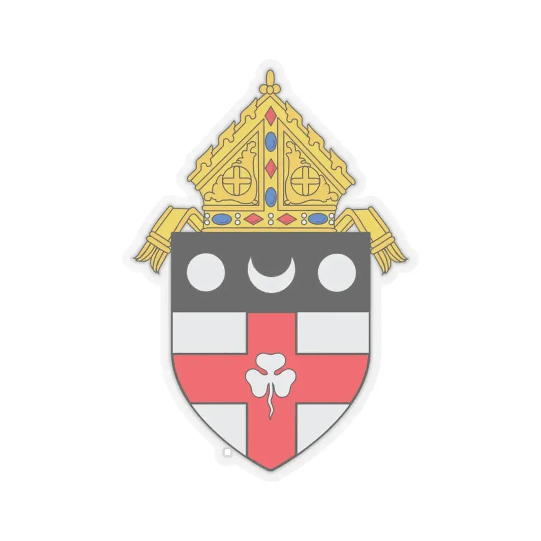Roman Catholic Diocese of Harrisburg - STICKER Vinyl Kiss-Cut Decal 4 Inch Transparent - The Sticker Space