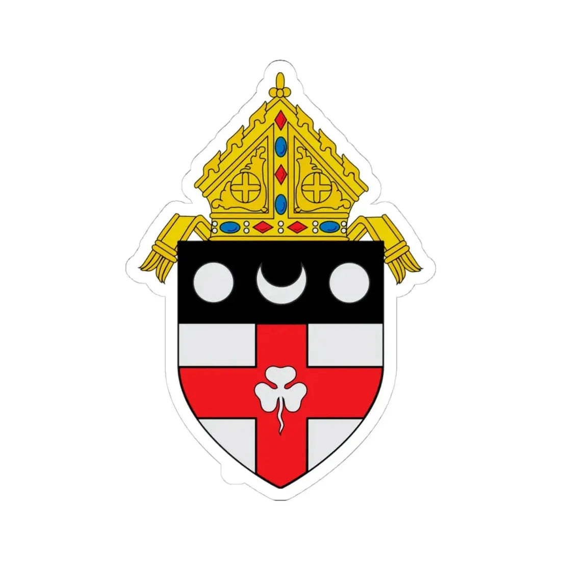 Roman Catholic Diocese of Harrisburg - STICKER Vinyl Kiss-Cut Decal 4 Inch White - The Sticker Space