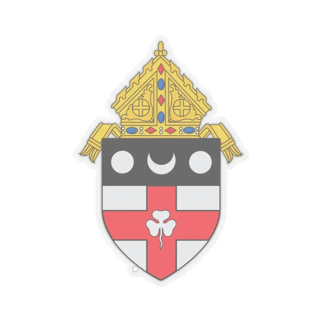 Roman Catholic Diocese of Harrisburg - STICKER Vinyl Kiss-Cut Decal 6 Inch Transparent - The Sticker Space