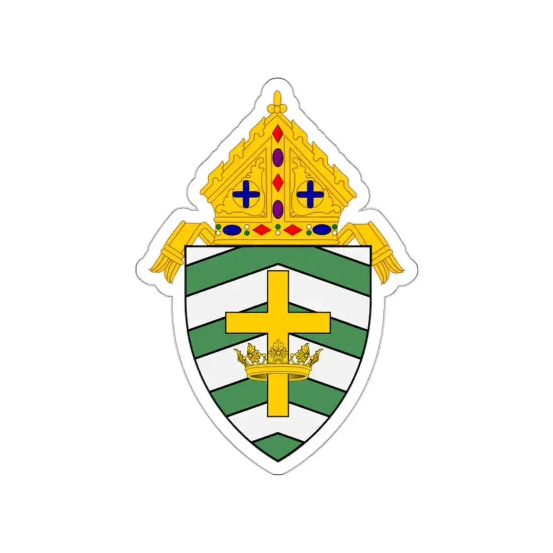 Roman Catholic Diocese of Helena - STICKER Vinyl Die-Cut Decal White Die-Cut 2 Inch - The Sticker Space